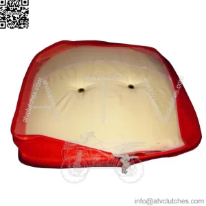 T295OW Orange & White Pan Seat Cover Fits Allis Chalmers Tractor Models