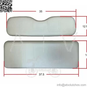 Black Seat Cover Front Rear 4 PCS Fit EZGO Medalist 36V TXT 94-13 G&E Golf Cart