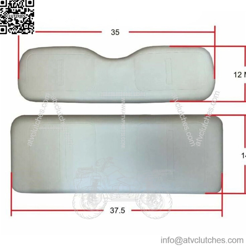 Black Seat Cover Front Rear 4 PCS Fit EZGO Medalist 36V TXT 94-13 G&E Golf Cart