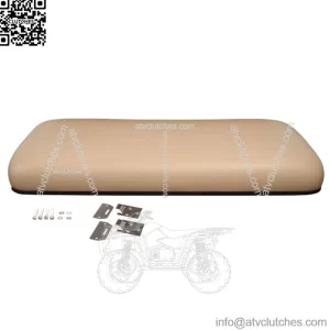 Tan Front Seat Bottom Fits EZGO Golf Cart TXT 1994-2013, Hardware Included