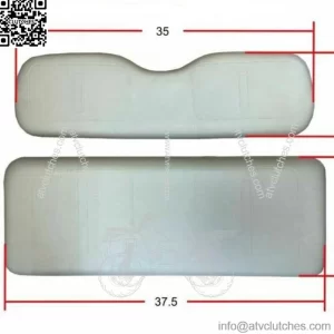 4PCS Golf Cart Seat Cover Black White Pleated For EZGO Valor/Freedom TXT 2014-Up