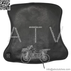 Motorcycle Power Heated Cushion Seat Cover 3-Speed Adjustable Accessories Black (For: More than one vehicle)