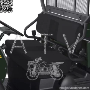 QUADGEAR KAWASAKI MULE 4000 4010 4x4 DIESEL BLACK BENCH SEAT COVER COVERS SET