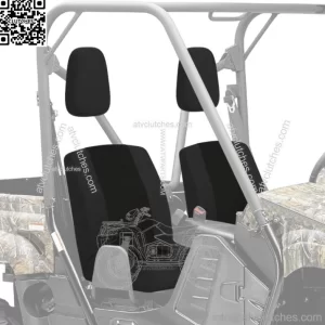 UTV Seat Cover For Yamaha Rhino 450 Rhino 660 Rhino 700 Black 4X4 2004-2013