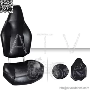 PIT66 Seat Cover Kit, Compatible with Polaris RZR 570 2012-2018/ Polaris RZR 800 2008-2014/ Polaris RZR 900 2011-2014/ ACE 325/570 2014-2017 Vinyl Black