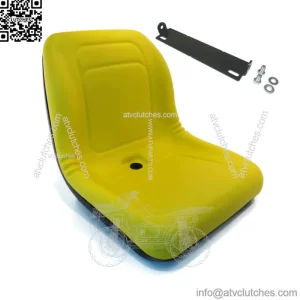 New Yellow HIGH BACK SEAT w/ Pivot Rod Bracket for John Deere X300 X300R X304
