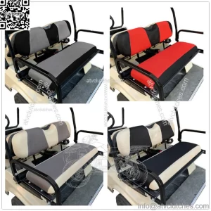 Golf Cart Rear Seat Cover Set for Yamaha Club Car EZGO Golf Cart X-Small