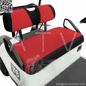 Golf Cart Front Seat Cover Set Fit Yamaha Club Car DS Precedent EZGO TXT RXV Red