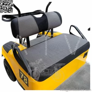 Golf Cart Front/ Rear Seat Cover For EZGO RXV TXT Club Car DS Gray Black