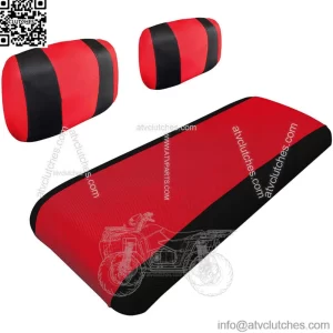 Red Golf Cart Seat Cover Set Fit Yamaha G2 G9 G16 G22 Club Car DS Pre-2000 Carts