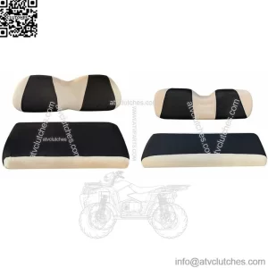 Golf Cart Front Rear Seat Cover Set Fit Club Car DS EZGO TXT RXV 4- Seater S+XS