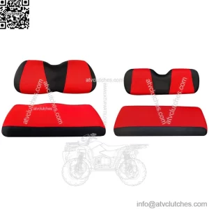 Front Rear Golf Cart Seat Cover Set for Yamaha & Club Car Precedent 4 Passenger