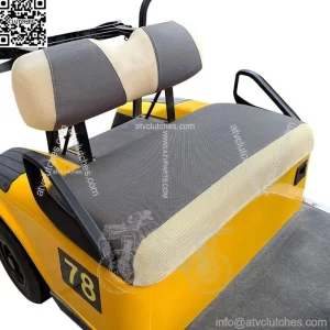 Golf Cart Seat Cover Set for EZGO TXT RXV Club Car DS Gray Beige -S Size
