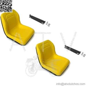 (2) HIGH Back Seats w/Brackets for John Deere Gator CS CX Diesel UTV Utility