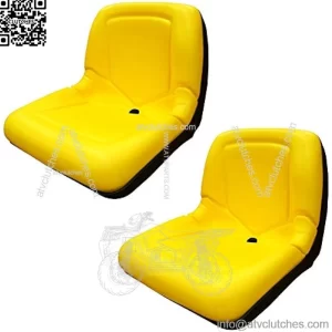 (2 Seats) Yellow Seat for John Deere Gator CS TS TX 4X2-15" Backrest - AM133476