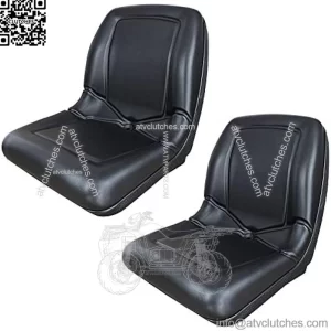 (2 Seats) Black High Back Seat for John Deere Gator TX 4X2 TURF 4X2 HPX F725 VG11696