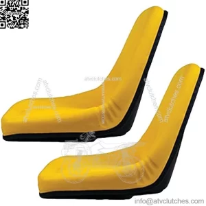 TM333YL (2) Pack of Yellow Michigan Seats for John Deere Gator Lawn Tractor