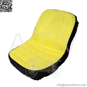 Riding Lawn Mower Cushioned Seat Cover LP92334 for John Deere Mower Tractor & Gator Weatherproof Seats up to 18" High Oxford 300D Fabric with Convenie