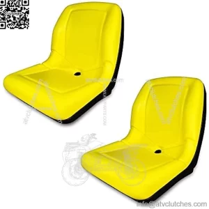 TRAC SEATS (2 Seats) Yellow Seat for John Deere Gator CS TS TX 4X2 AM133476 - High Back Seats
