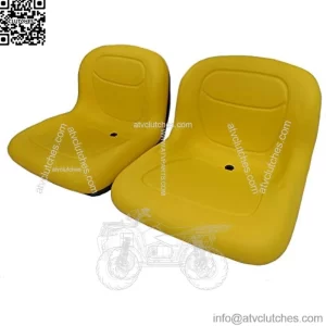 TWO YELLOW PIVOT STYLE SEATS Fits John Deere CS GATORS < 39999 SERIAL NUMBER #OA