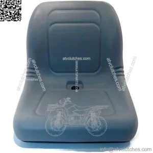 New Grey HIGH Back SEAT w/Pivot Rod Bracket for John Deere Gator CS CX Utility