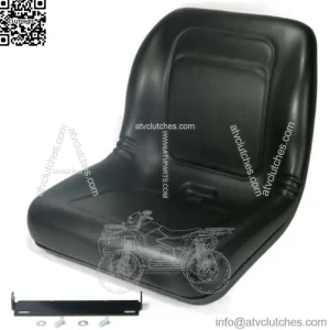 Black High Back Seat fits John Deere Gator CS, CX, 4x2 HPX, 4x4HPX,4x4 Trail HPX