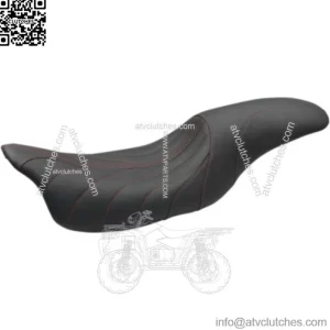 Mustang Revere Journey 2 Up 1 Piece Seat Red Gravity Stitch Harley 08+ Touring (For: Harley-Davidson)