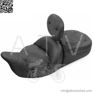 Mustang Super One-Piece Regal Seat With Driver Backrest 2008-2020 Harley Touring (For: Harley-Davidson)