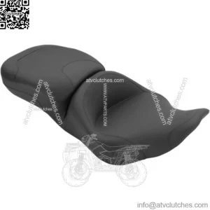 Mustang Super Touring One Piece 2 Up Vinyl Seat 1997-07 Harley Bagger FLHR FLHX (For: Harley-Davidson)