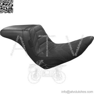 LePera Kickflip Seat Track Pleat Black Marathon Foam BikerTec Harley Softail 18+ (For: Harley-Davidson)