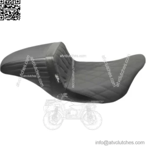 Le Pera Kickflip Vinyl Black Diamond Gripp Tape Seat 2 Up Harley 2008+ Touring (For: Harley-Davidson)