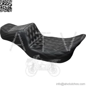Le Pera Black Tailwhip Daddy Long Leg 2Up Double Diamond Seat Harley Touring 08+ (For: Harley-Davidson)