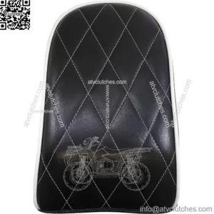 Le Pera Bare Bones Pillion Pad Kit White Diamond Rear Seat Harley Softail FL 18+ (For: Harley-Davidson)