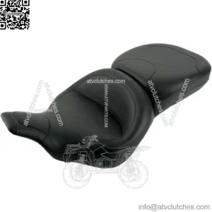 Mustang Standard Wide Smooth One Piece 2 Up Touring Seat 97-07 Harley FLHT FLTR (For: Harley-Davidson)