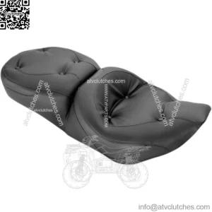 Mustang Standard Wide Regal One Piece 2 Up Touring Seat 97-07 Harley FLHR FLHX (For: Harley-Davidson)