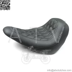 Mustang Black Wide Tripper Solo Driver Diamond Seat Harley Softail FXLR FLSB 18+ (For: Harley-Davidson)