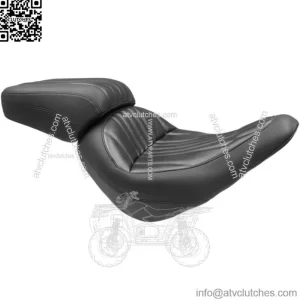 Mustang Black Standard Touring Solo Driver Seat Harley Low Rider Sport Glide 18+ (For: Harley-Davidson)