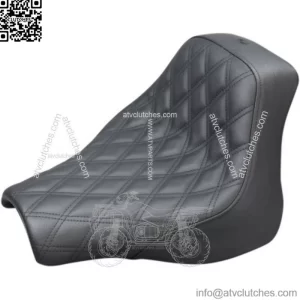 Saddlemen Black Renegade Lattice Stitch Solo Seat Harley Softail Fat Bob FXFB M8 (For: Harley-Davidson)