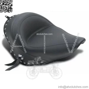 Mustang Solo Seat Chrome Studded Studs 2006-2017 Harley Fatboy Softail 200 Tire (For: Harley-Davidson)