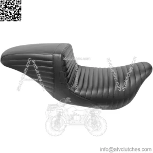 Le Pera Black Kickflip Daddy Long Legs Seat Pleated 2 Up Harley Touring 08+ FL (For: Harley-Davidson)