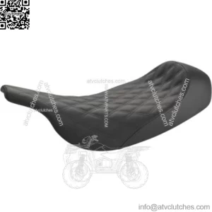 Drag Renegade Lattice Stitch Solo Seat Black Vinyl 99-07 Harley FLHR FLHX (For: Harley-Davidson)