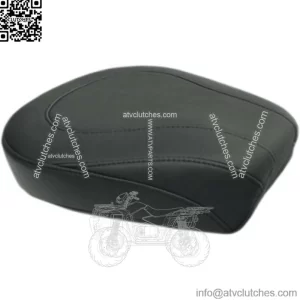 Mustang Black Wide Tripper Rear Passenger Pillion Seat Pad Harley Touring 08-20 (For: Harley-Davidson)