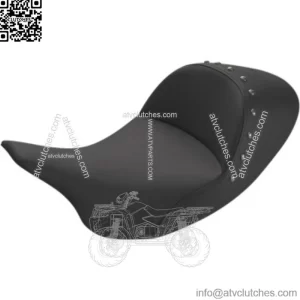 Saddlemen Black Studded Lariat Low Profile Solo Driver Seat Harley Touring 08+ (For: Harley-Davidson)