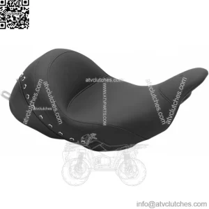 Mustang LowDown Reach Vintage Solo Seat w/ Black Studs 2009-2017 Harley Touring (For: Harley-Davidson)