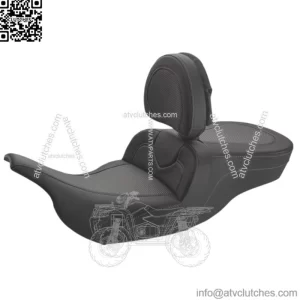 Saddlemen Roadsofa Carbon Fiber 2-Up Backrest GelCore Seat Harley Touring 97-07 (For: Harley-Davidson)