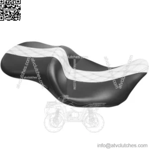 Le Pera Maverick 2 Up HR White Double Diamond Seat Backrest Harley Touring 08+ (For: Harley-Davidson)