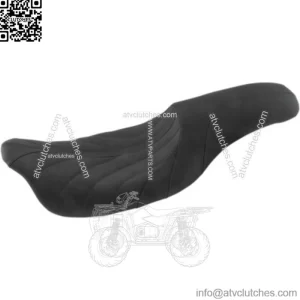 Mustang Revere Journey 2 Up 1 Piece Seat Black Gravity Stitch Harley 08+ Touring (For: Harley-Davidson)