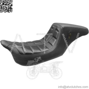 Mustang Black Squareback One-Piece Seat Driver Passenger Harley Touring 08-20 (For: Harley-Davidson)