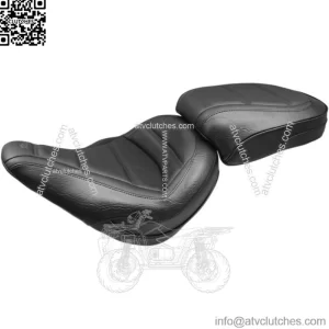 Mustang Black Standard Touring Solo Driver Front Seat Harley softail Slim M8 18+ (For: Harley-Davidson)