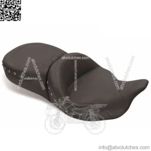 Mustang Super One-Piece Seat Black Studs With Receiver 2008-2020 Harley Touring (For: Harley-Davidson)